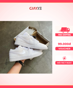 Giày Air Jordan 1 Low Triple White